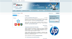 Desktop Screenshot of portal.egov.sk
