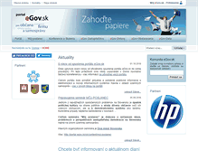 Tablet Screenshot of portal.egov.sk