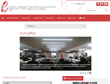 Tablet Screenshot of egov.ma